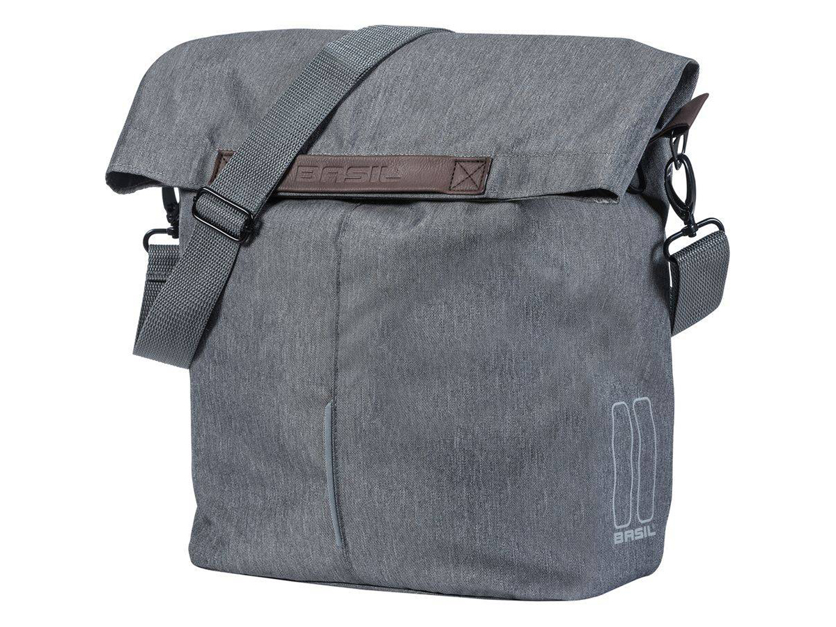 Basil City Shopper fietstas - Grey Melee