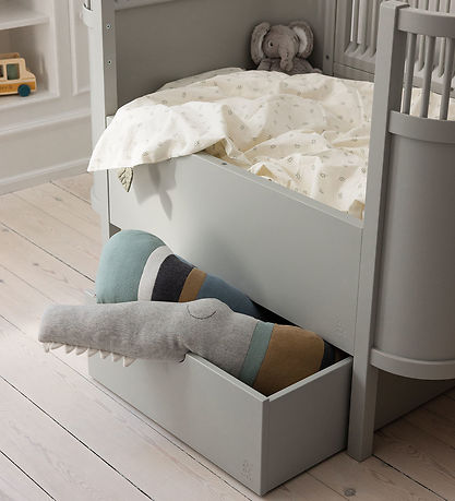 Sebra Kissen - Stickat - 190 cm - Sleepy Croc - Dusty Blue Mix