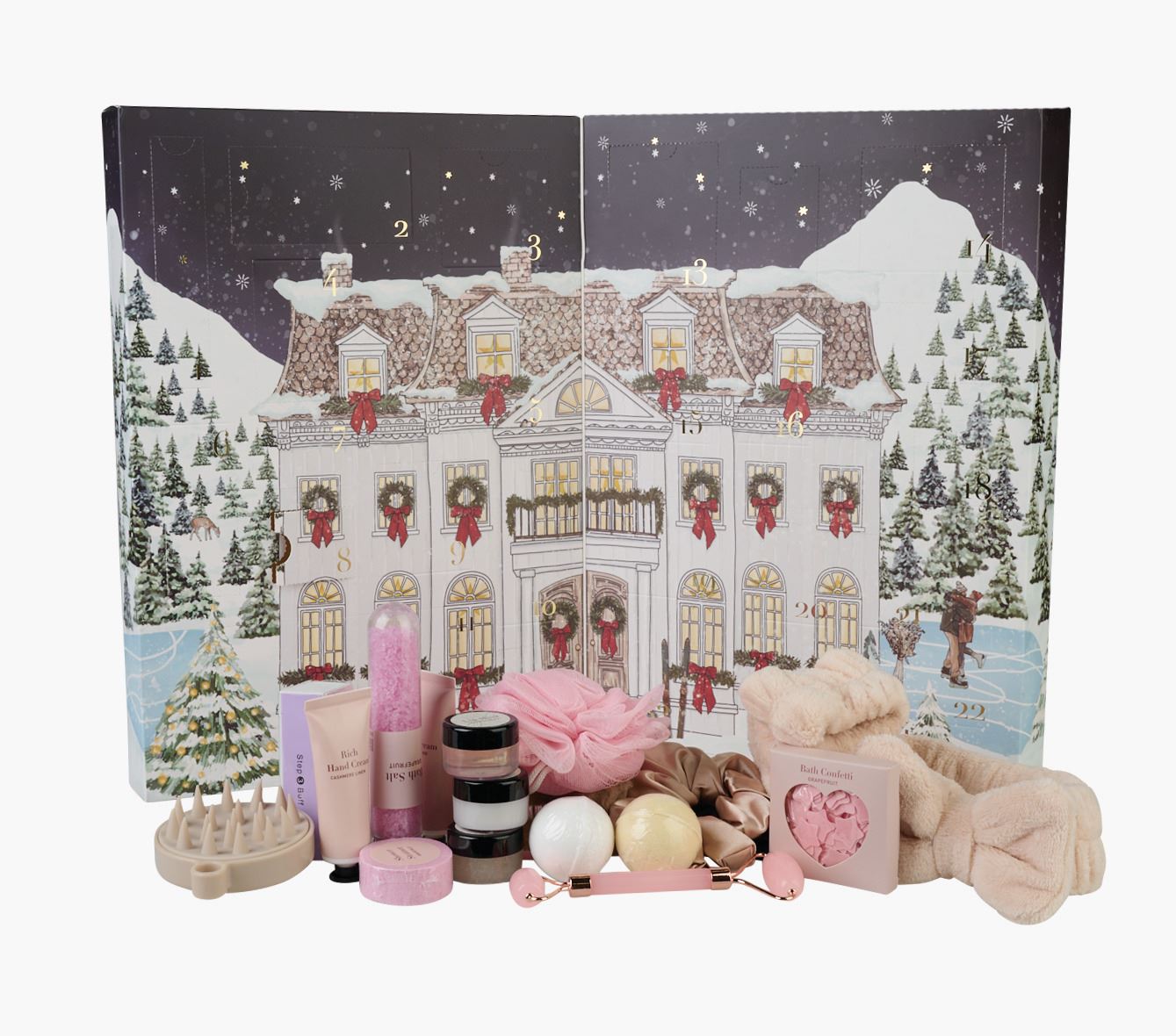 Adventskalender multi - 9x30x40 cm
