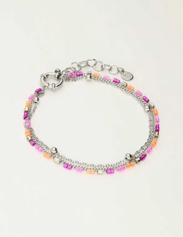 My Jewellery Armband Miyuki kralen oranje MJ10268