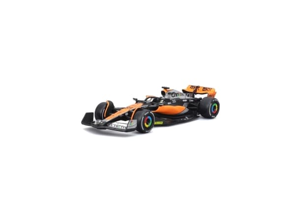 BBURAGO McLaren F1 Team MCL60, Sportsbil, Montert på forhånd, 1:43, McLaren F1 TEAM MCL60 #81 con casco, Alle kjønn, Metall, Plast