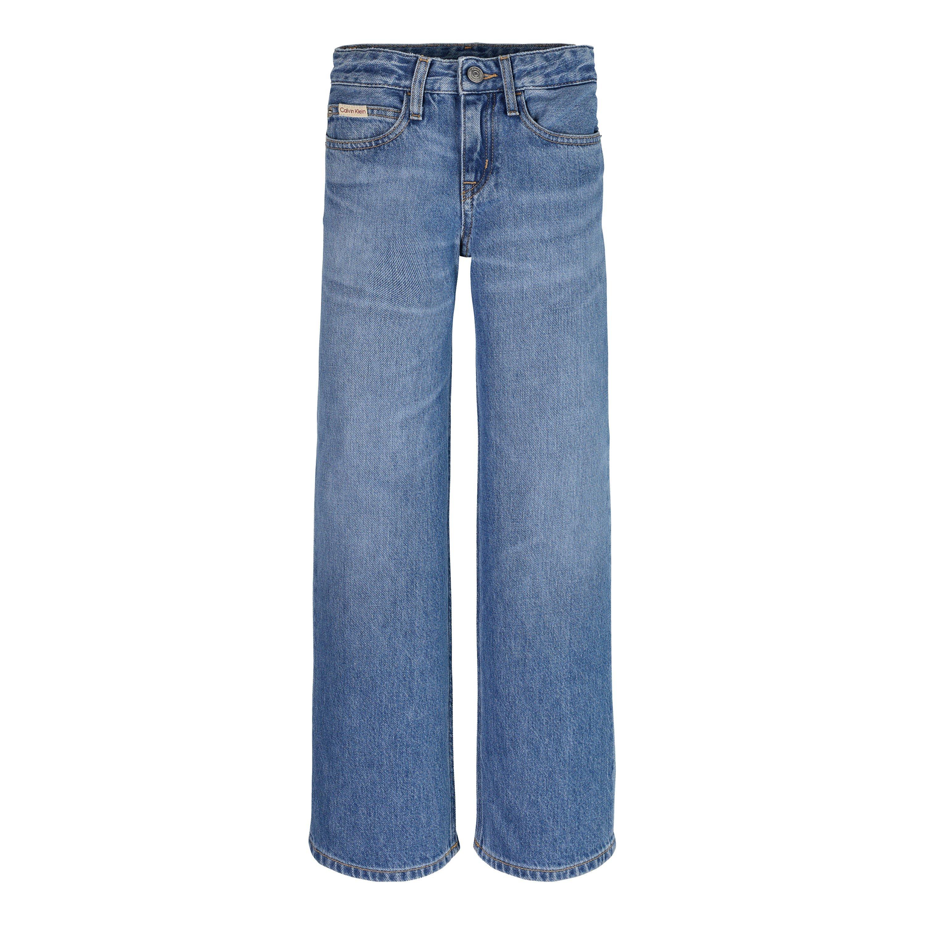 Calvin Klein Jeans WIDE LEG RELAXED LW SOFT BLUE