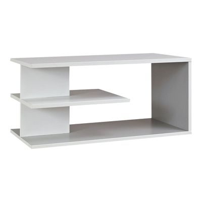 Top surmeuble bicolore SUNDAY pour rangement 80 cm - Blanc/gris