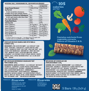 Made Good Chocolate Drizzled Granola Bars - Vanilla Flavor 120GR