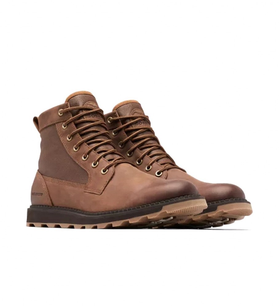 Botas de cano curto Sorel Madson II em couro marrom