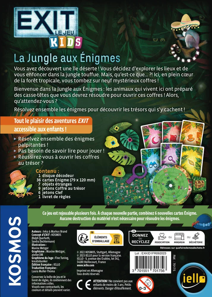 EXIT KIDS - LA JUNGLE AUX ENIGMES