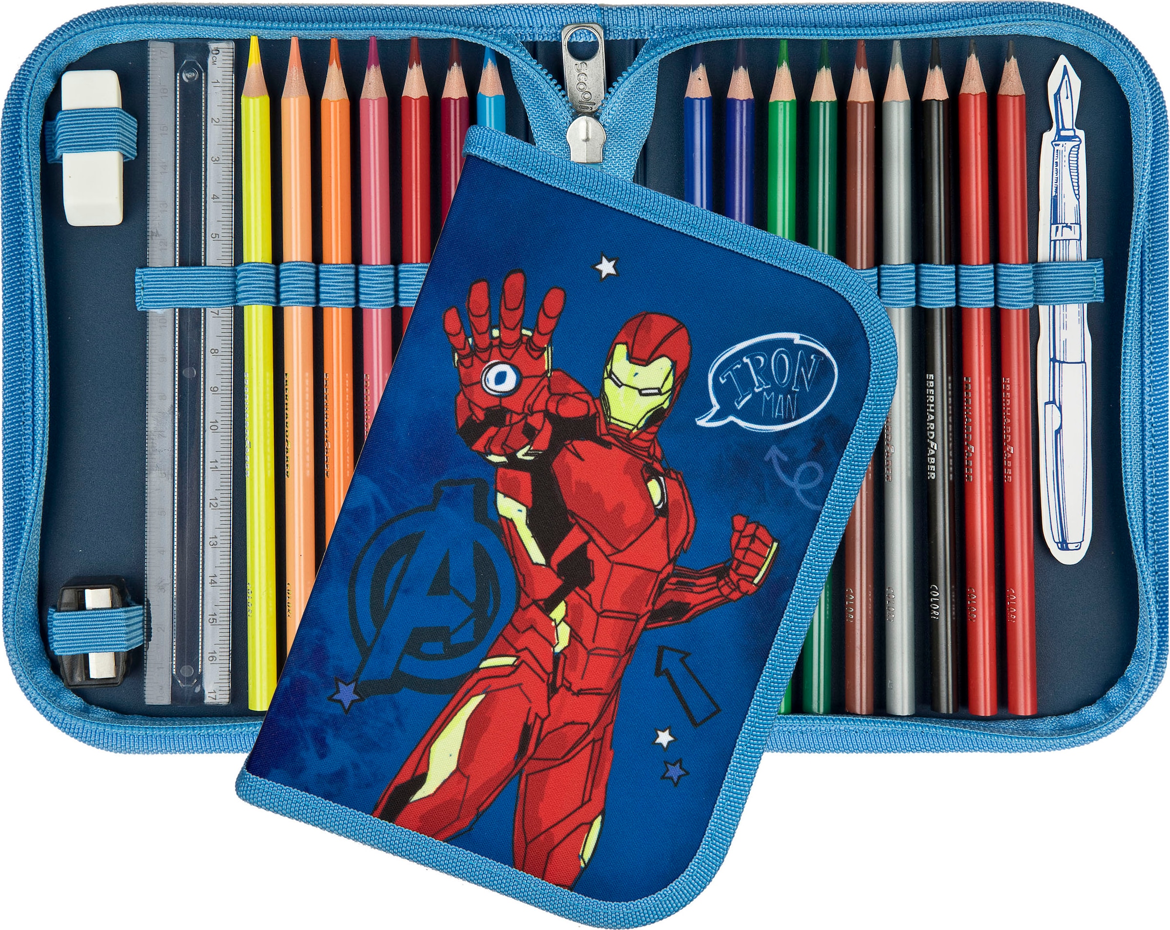 Scooli Schulranzen »EasyFit,  Avengers« Reflektoren