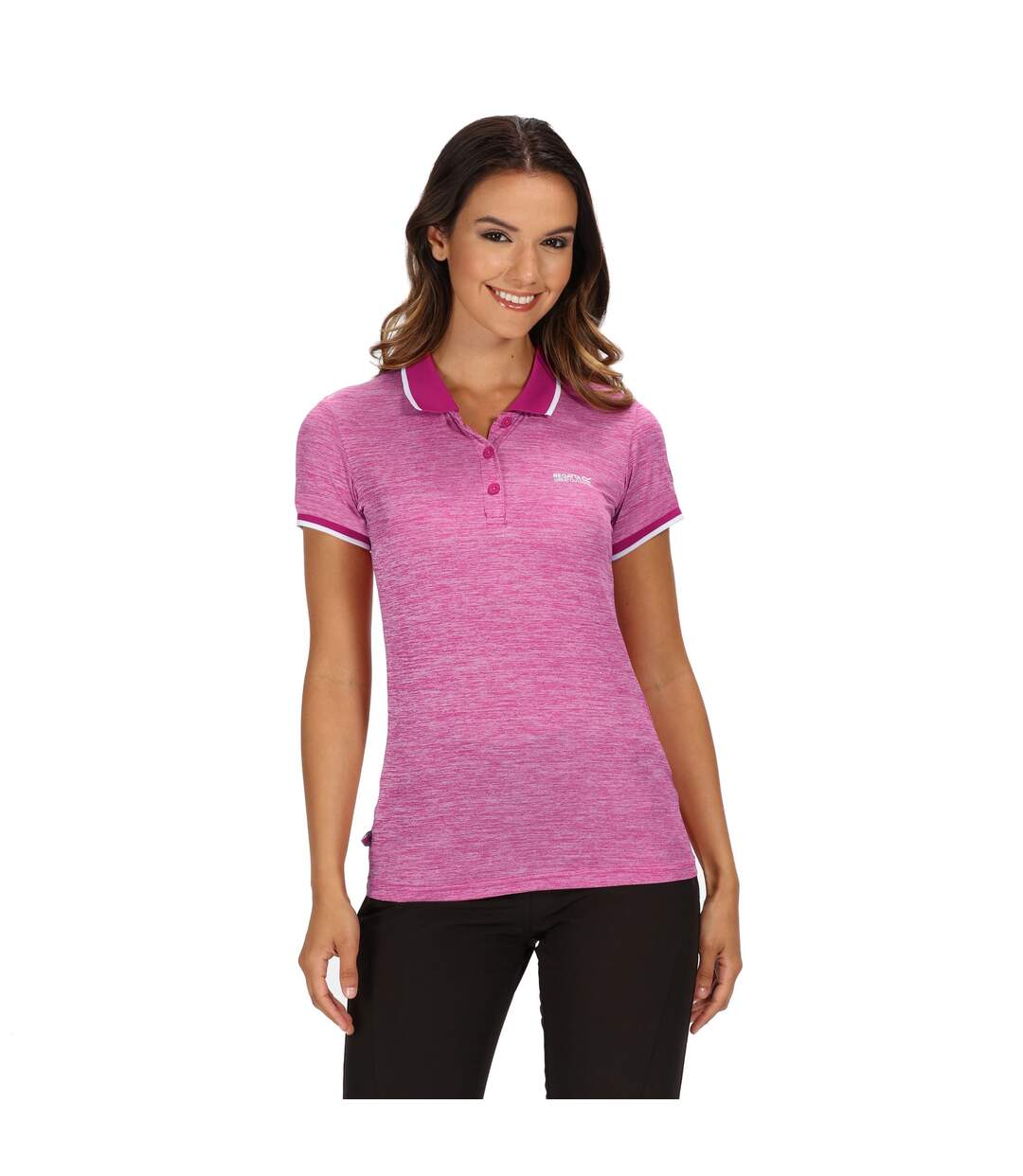 Regatta - Polo manches courtes REMEX - Femme (Rose foncé) - UTRG4477