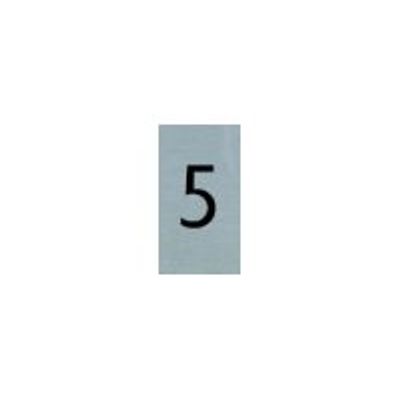 Pickup - Plaque de signalisation - 25 x 44 mm - autocollant - chiffre 5
