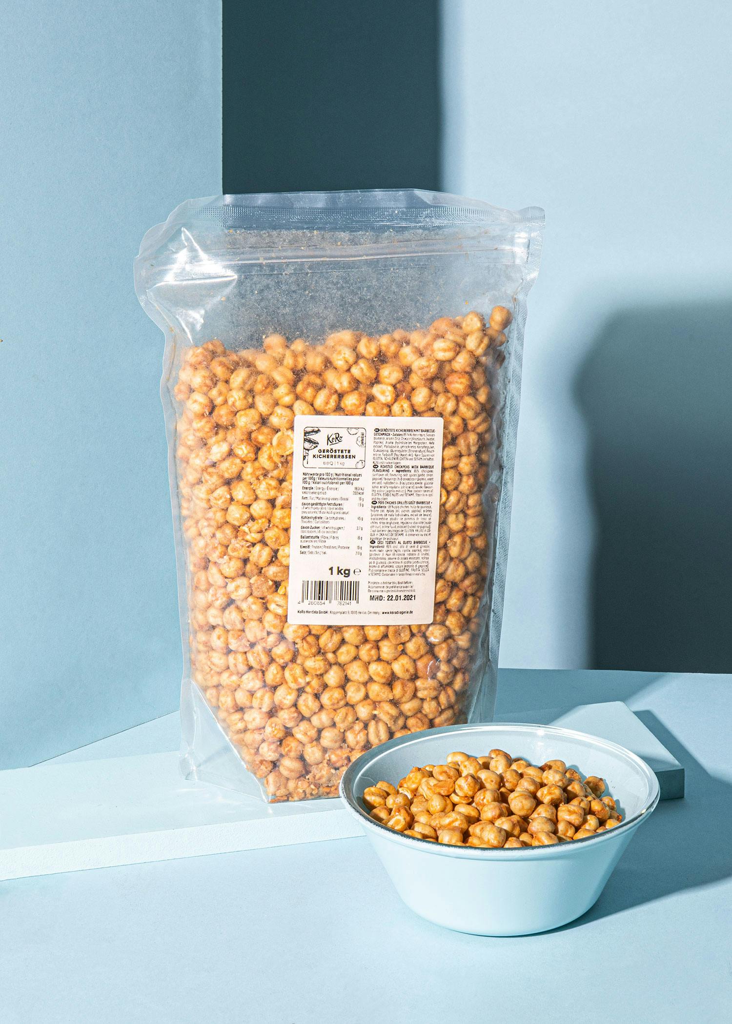 Geröstete Kichererbsen mit BBQ-Gewürz 1 kg