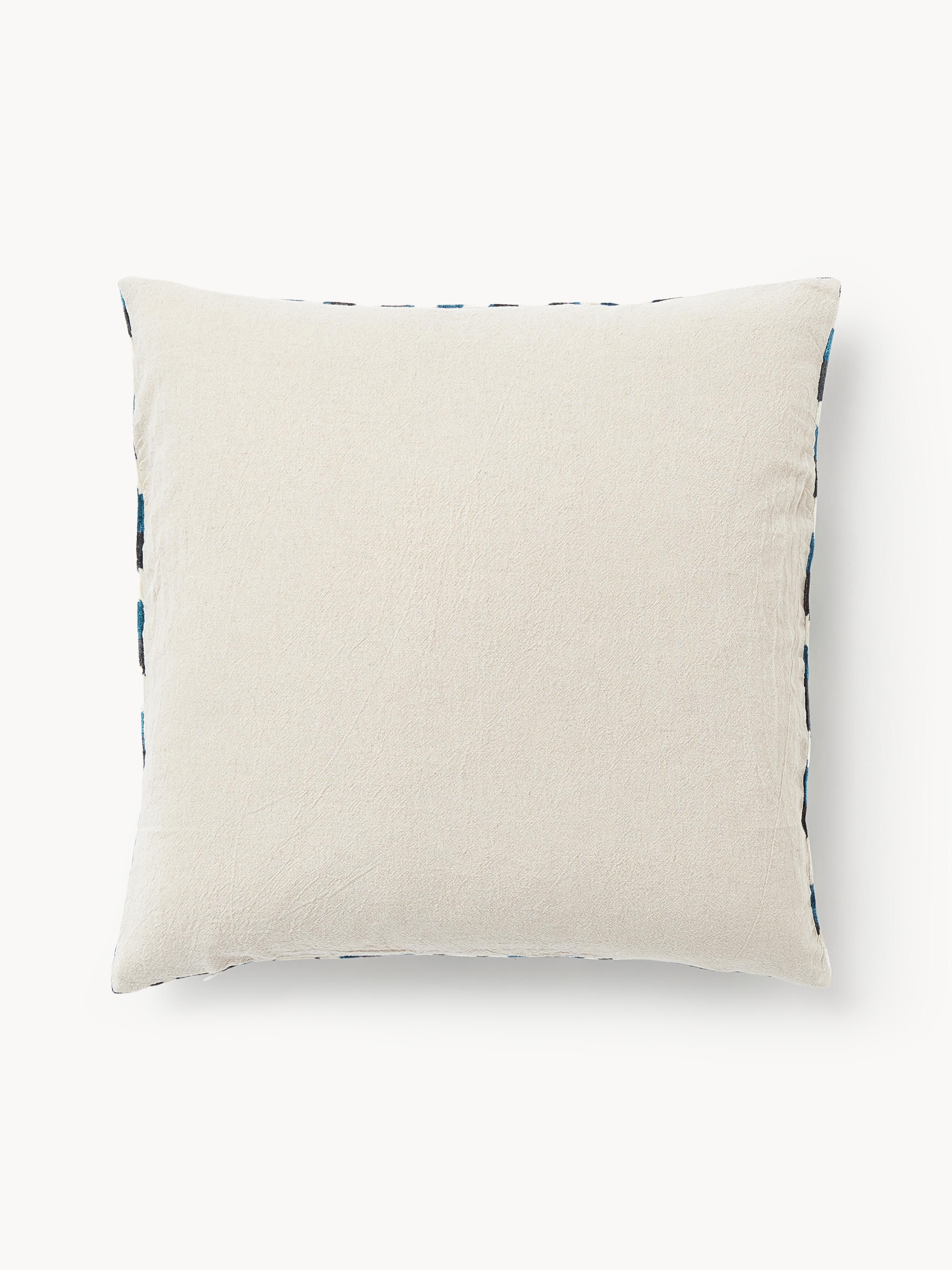 Viscose kussenhoes Heron met ingeweven jacquardpatroon