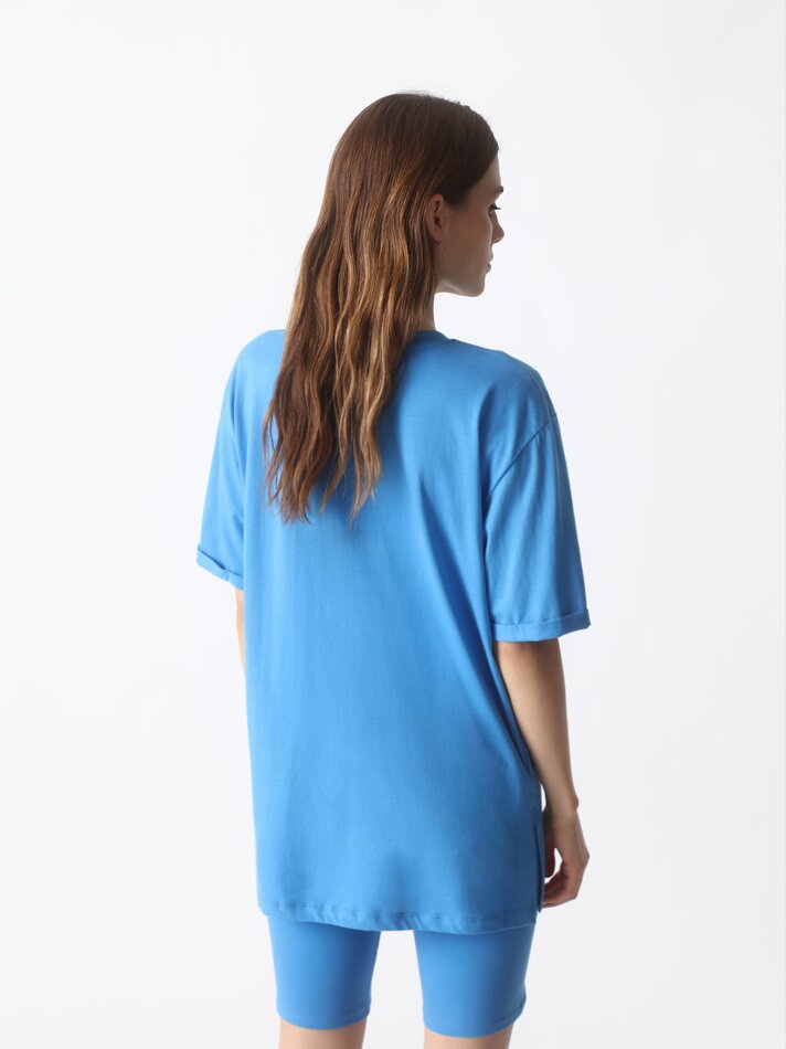 Camiseta oversized de manga curta - Ocean