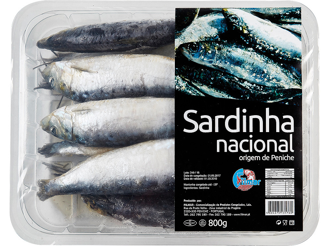 SARDINHA NACIONAL PENICHE CONGELADA 800 G