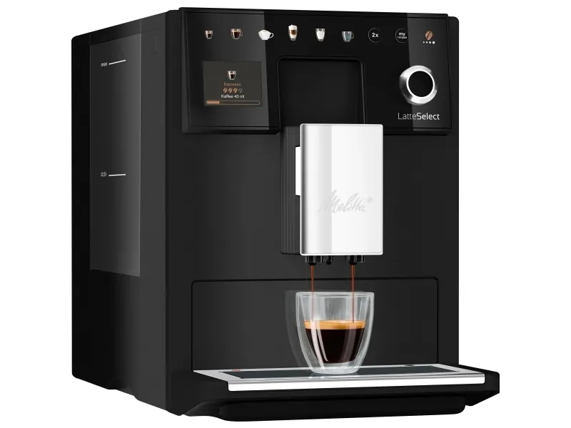 Melitta 630-212, Espressomaskine, 1,8 L, Kaffebønner, Indbygget kværn, 1400 W, Sort