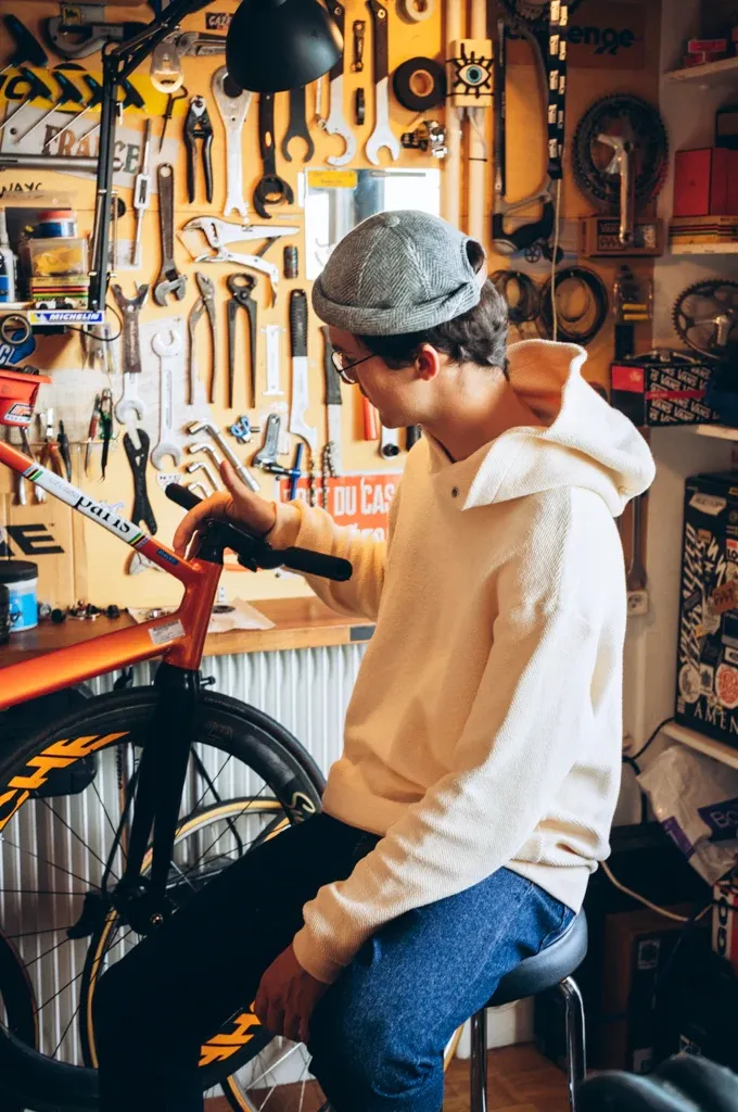 Bonnet Miki Docker Beanie Béton Ciré