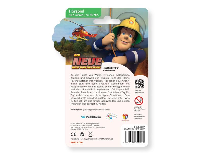Kekz Audiochip Feuerwehrmann Sam: Der neue Held von nebenan Hörspiel für Kekzhörer