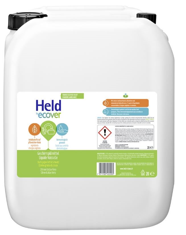 HELD Geschirrspülmittel<br>20 l, Zitrone & Aloe