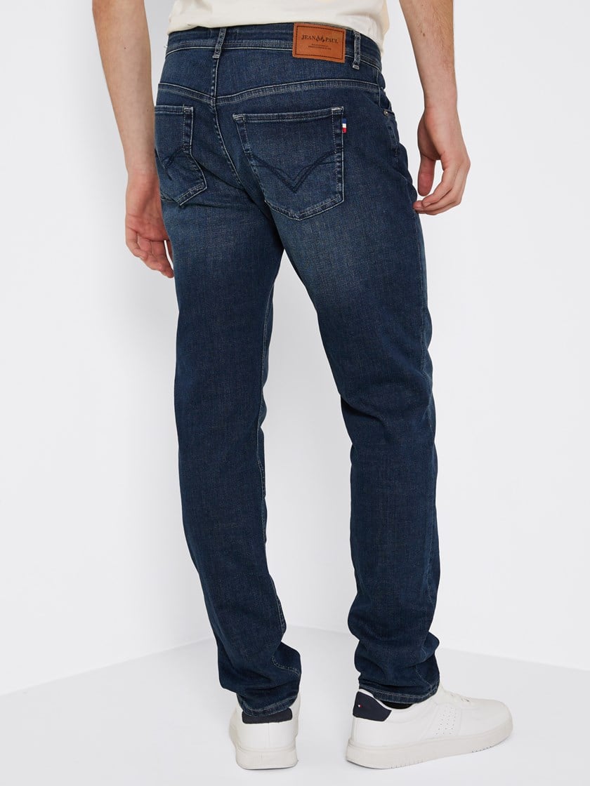 New Pierre Deep Blue Stretch Jeans Stonewashed   Used