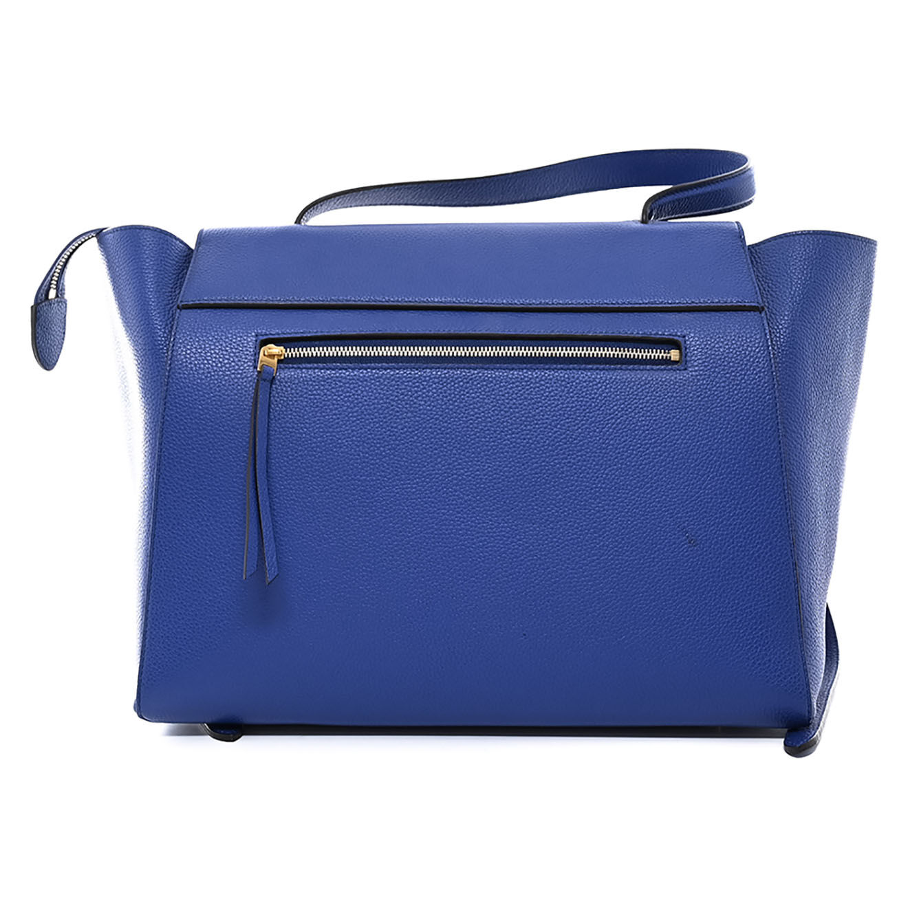 Celine Sac à main Belt en Cuir bleu - Très bon état - L.31 cm