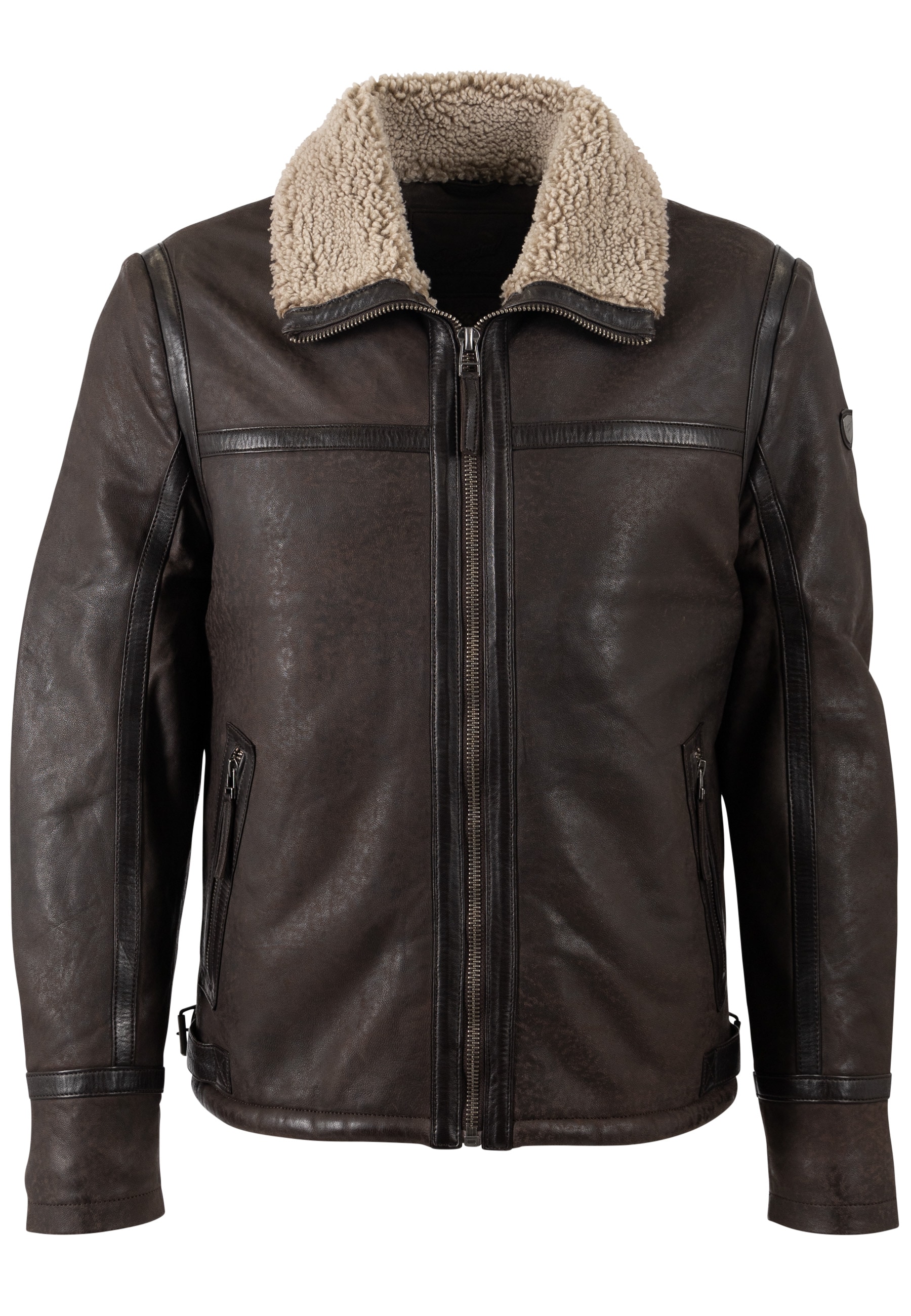 Mauritius Lederjacke »MMAlasko« mit Umlegekragen
