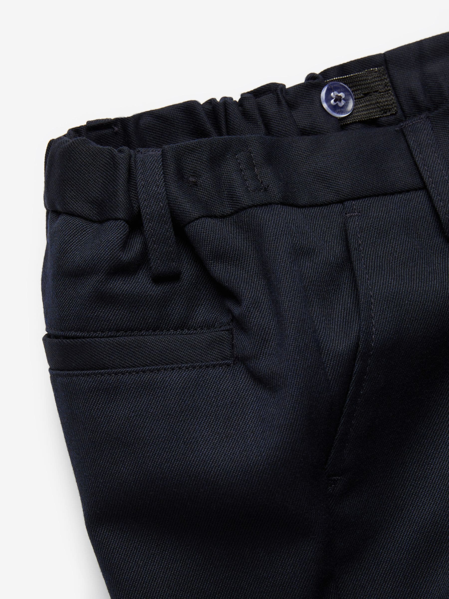 Marineblauw - Schoolshorts zonder plooien (3-14jr)