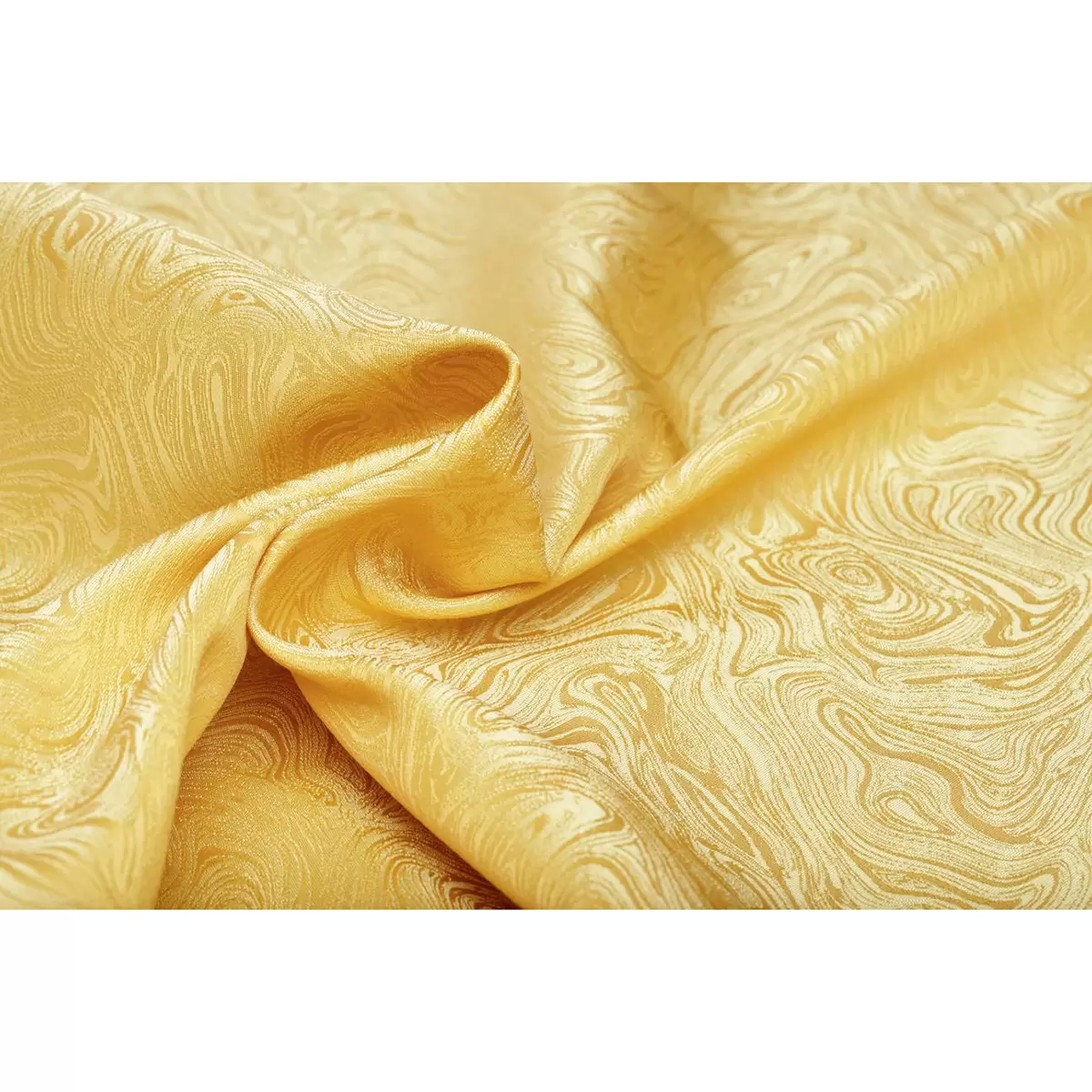 Nachtvorhang Jacquard Moiré Gelb