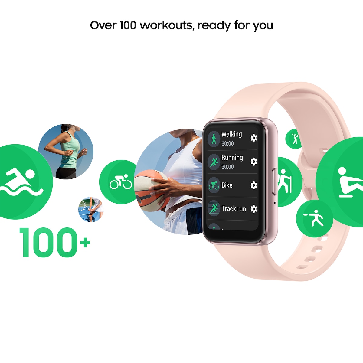 Samsung Galaxy Fit3 aktivitetsmåler (rosa gull)
