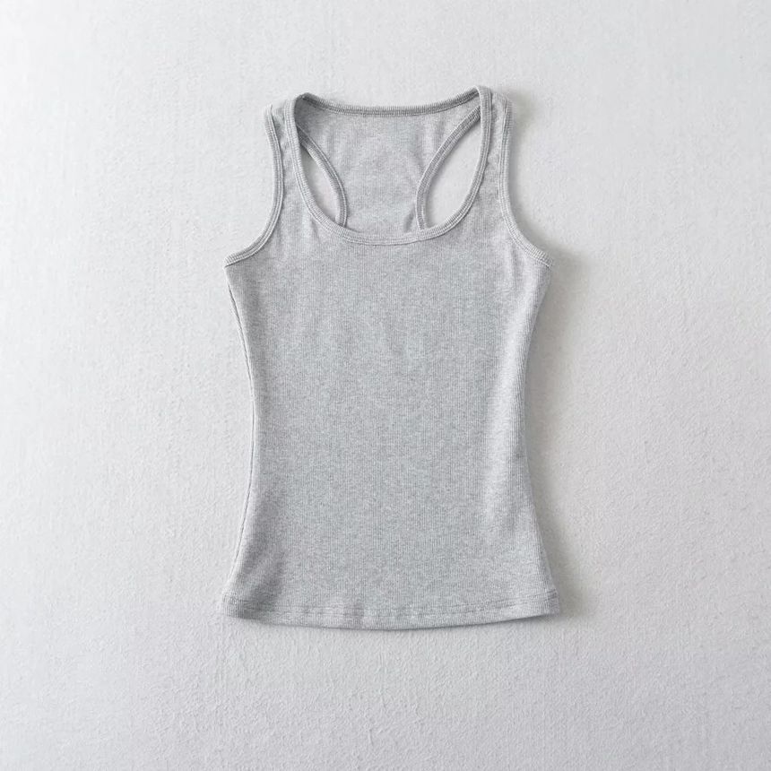 Reknovine - Effen racerback gebreide top