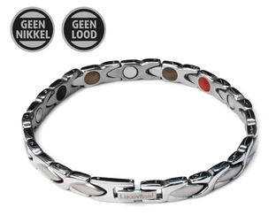 Lucovitaal Yinmagnetic Magneet Armband Zilver 1ST