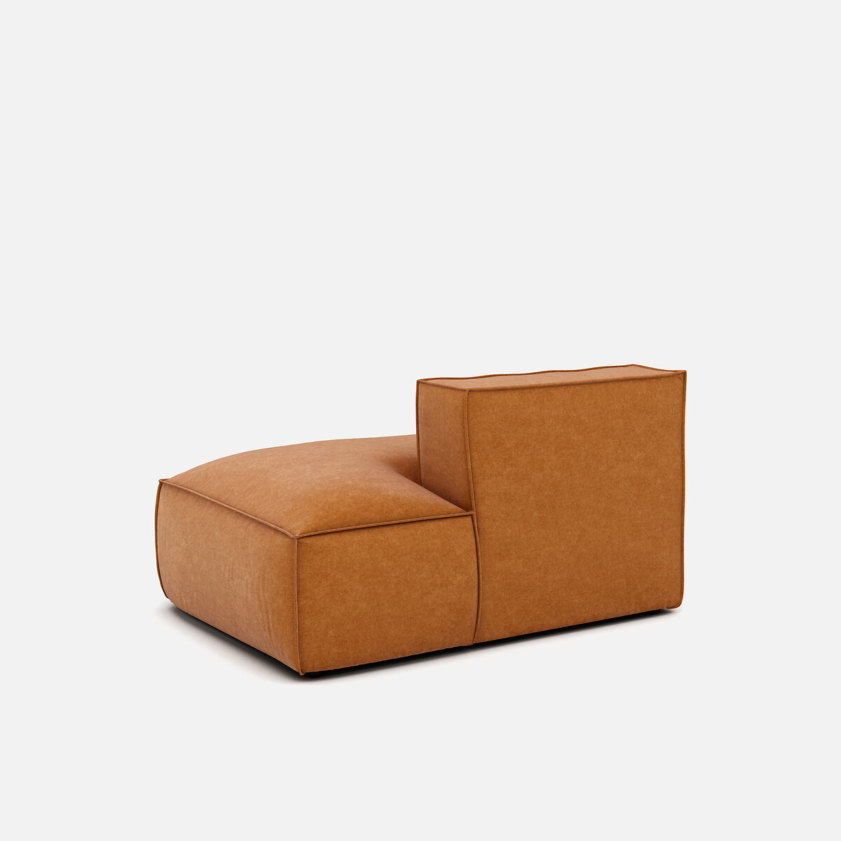 LA REDOUTE INTERIEURS<br>Sofá lounge, direito, veludo texturizado, Seven