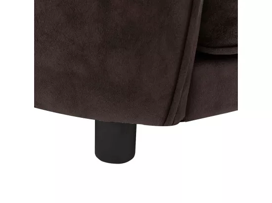 Canapé pour chien Marron 69x49x40 cm Peluche