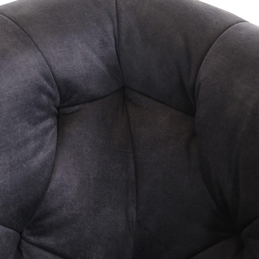 Lomadox Sofa für Wohn- und Esszimmer in dunkelgrau mit Chesterfield Steppung, B/H/T: ca. 170/83/70 cm