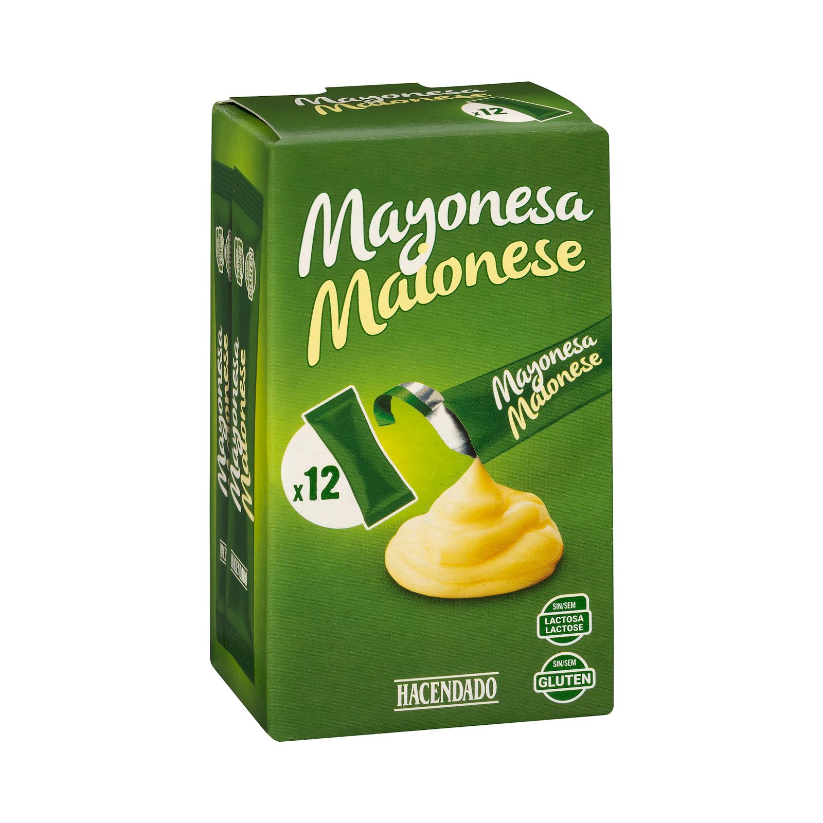 Mayonnaise Hacendado en sachets individuels