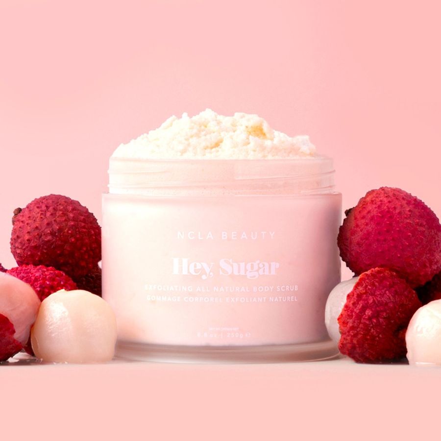 NCLA Beauty Hey, Sugar Lychee Martini Body Scrub 250g