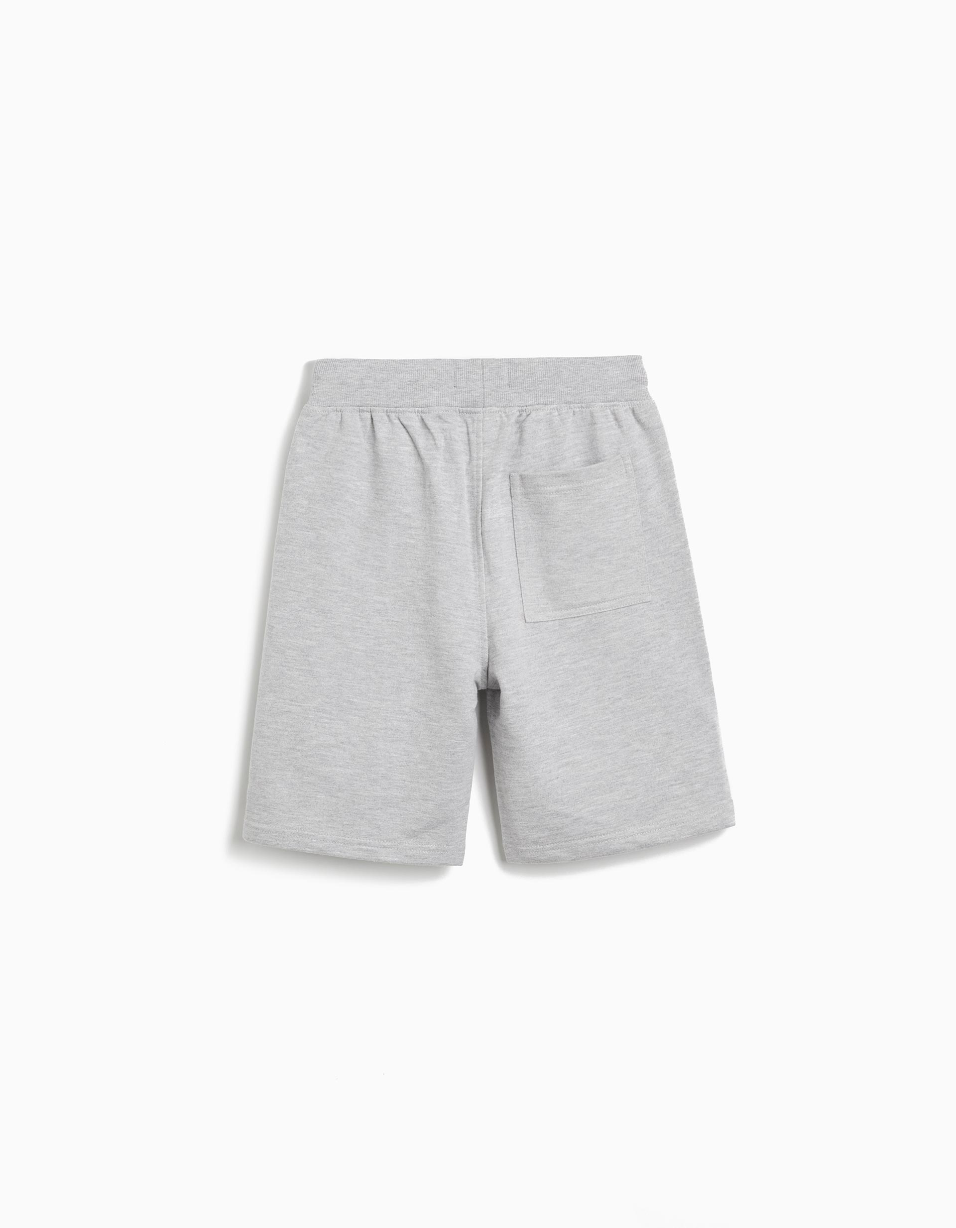 Calções Fleece, Menino, Cinzento Claro