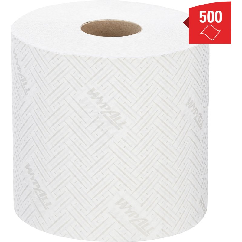 Bobine WypAll essuyage industriel L10 7406 190 m blanche - Colis de 6