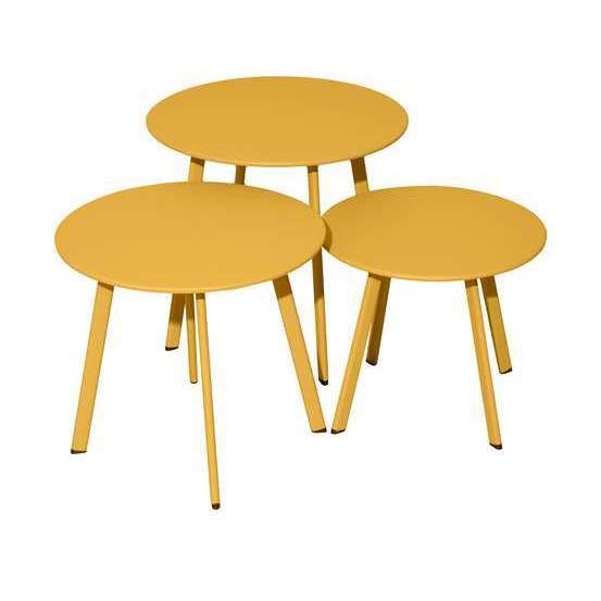 Table basse Massai miel D 50cm