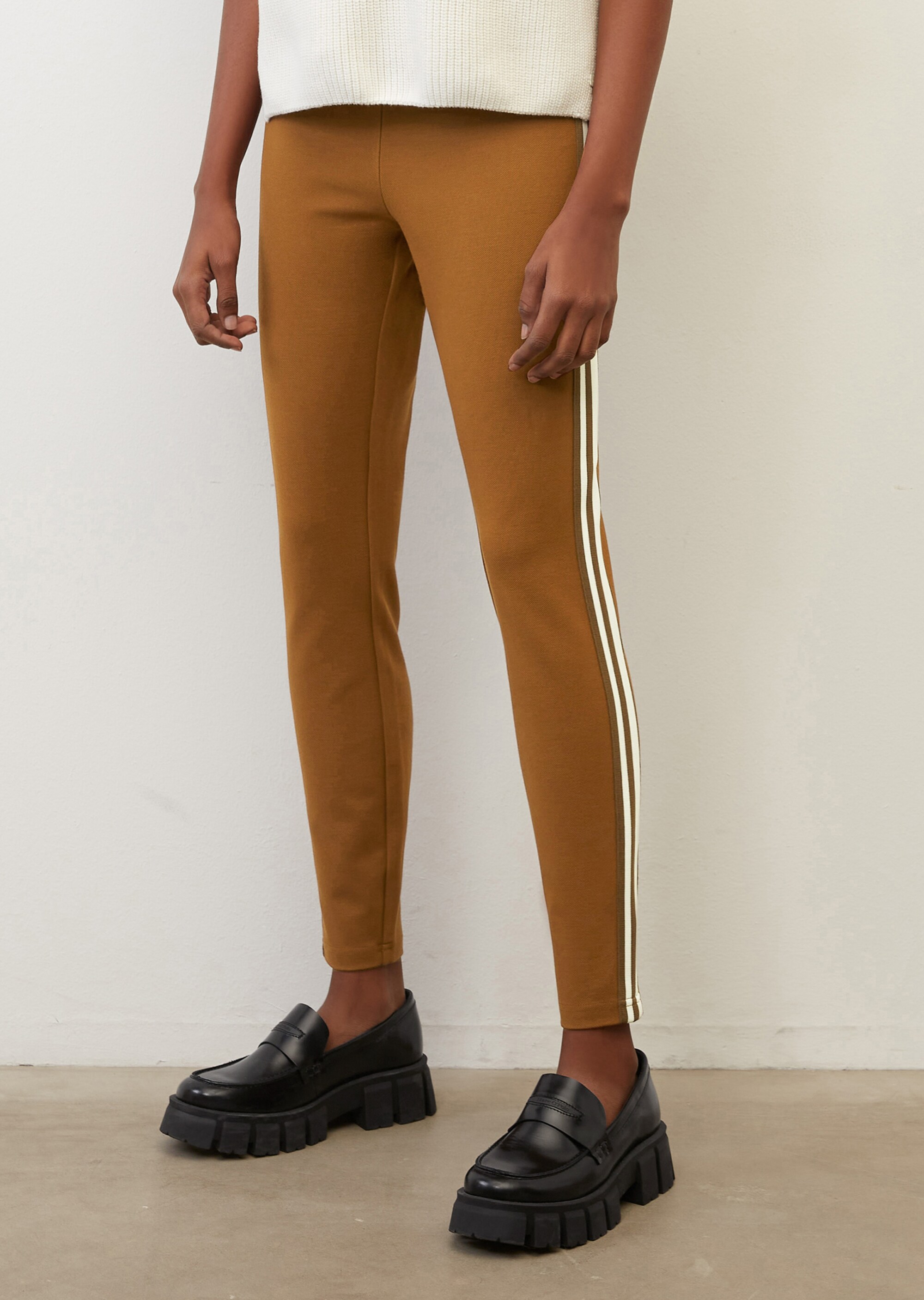 Leggings aus Stretch-Piqué
