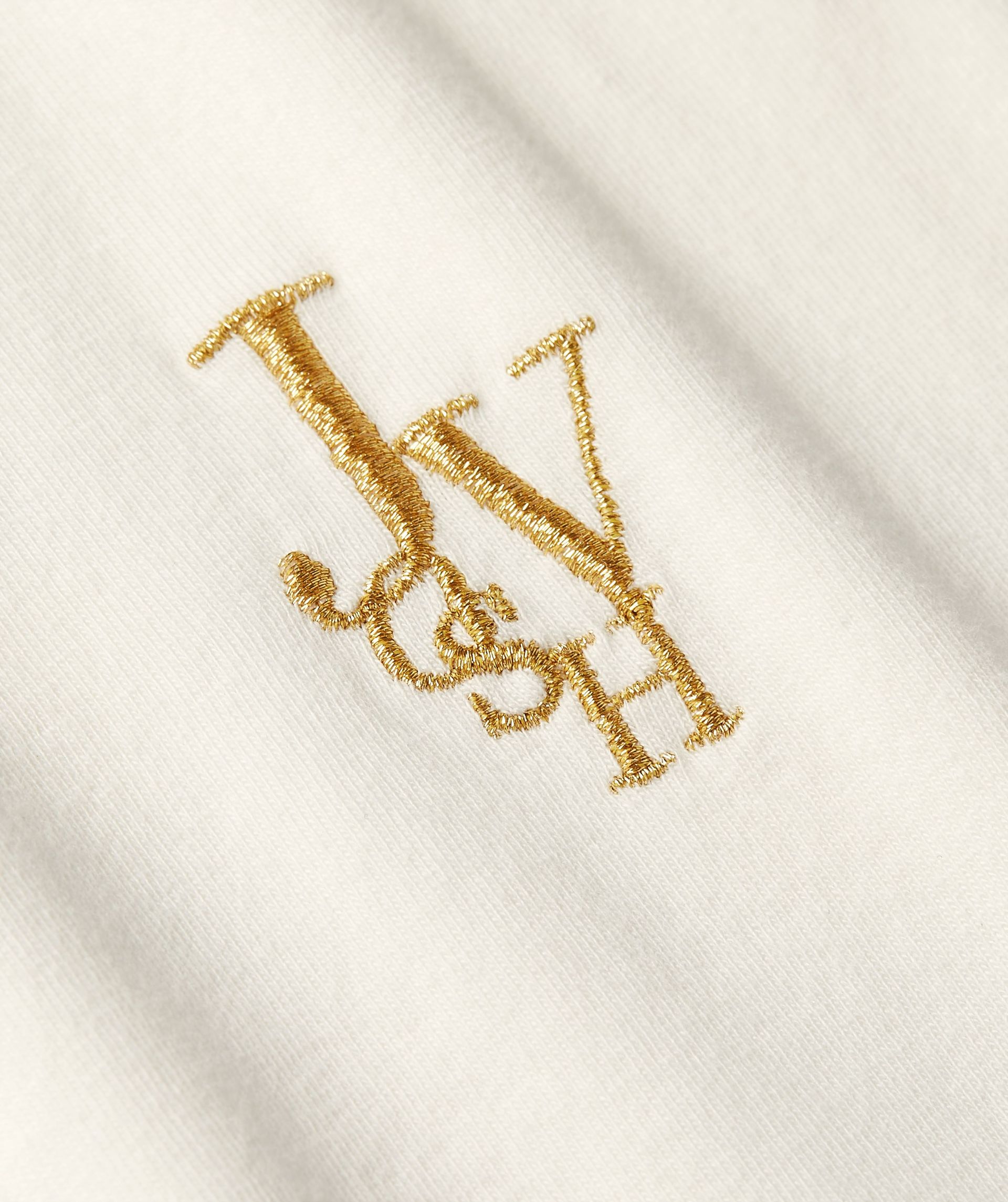 JV-ZOE EMBROIDERY slim fit T-shirt - off white