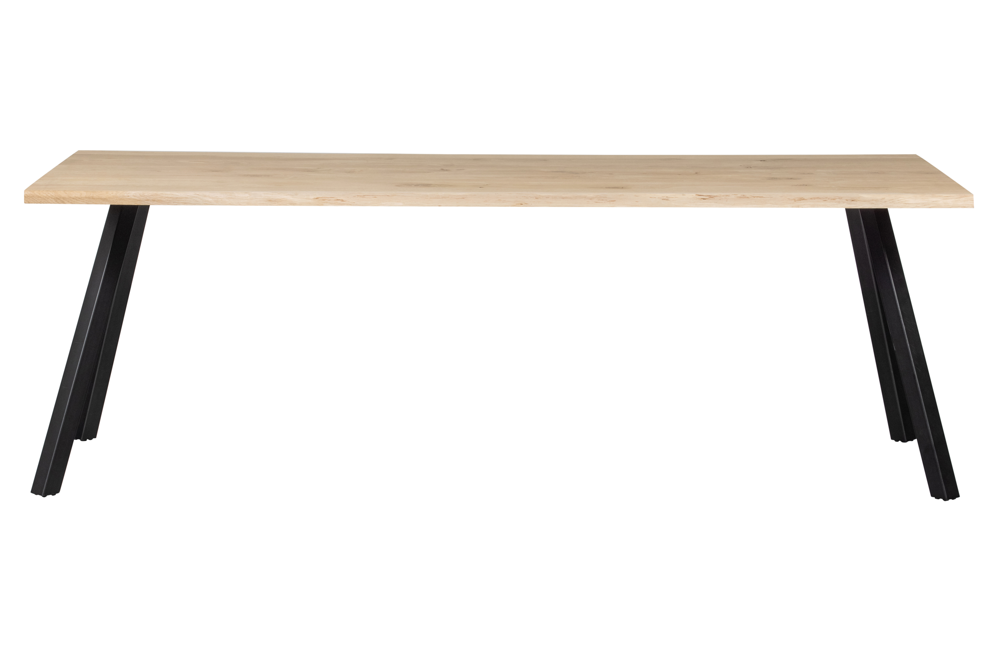 WOOOD boomstamtafel Tablo eiken 199x90 [fsc] Tablo Tafel Boomstam Eiken 199x90 [fsc] - 2-standen poot vierkant