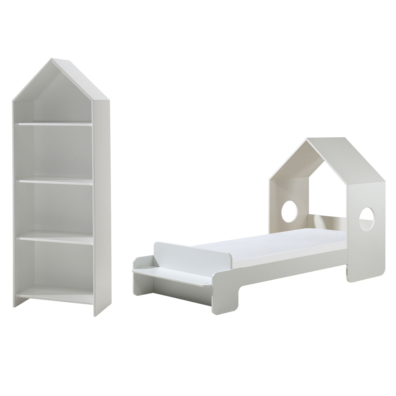 2-teiliges Kinderzimmer-Set CASAMI - weiß - 90x200 cm