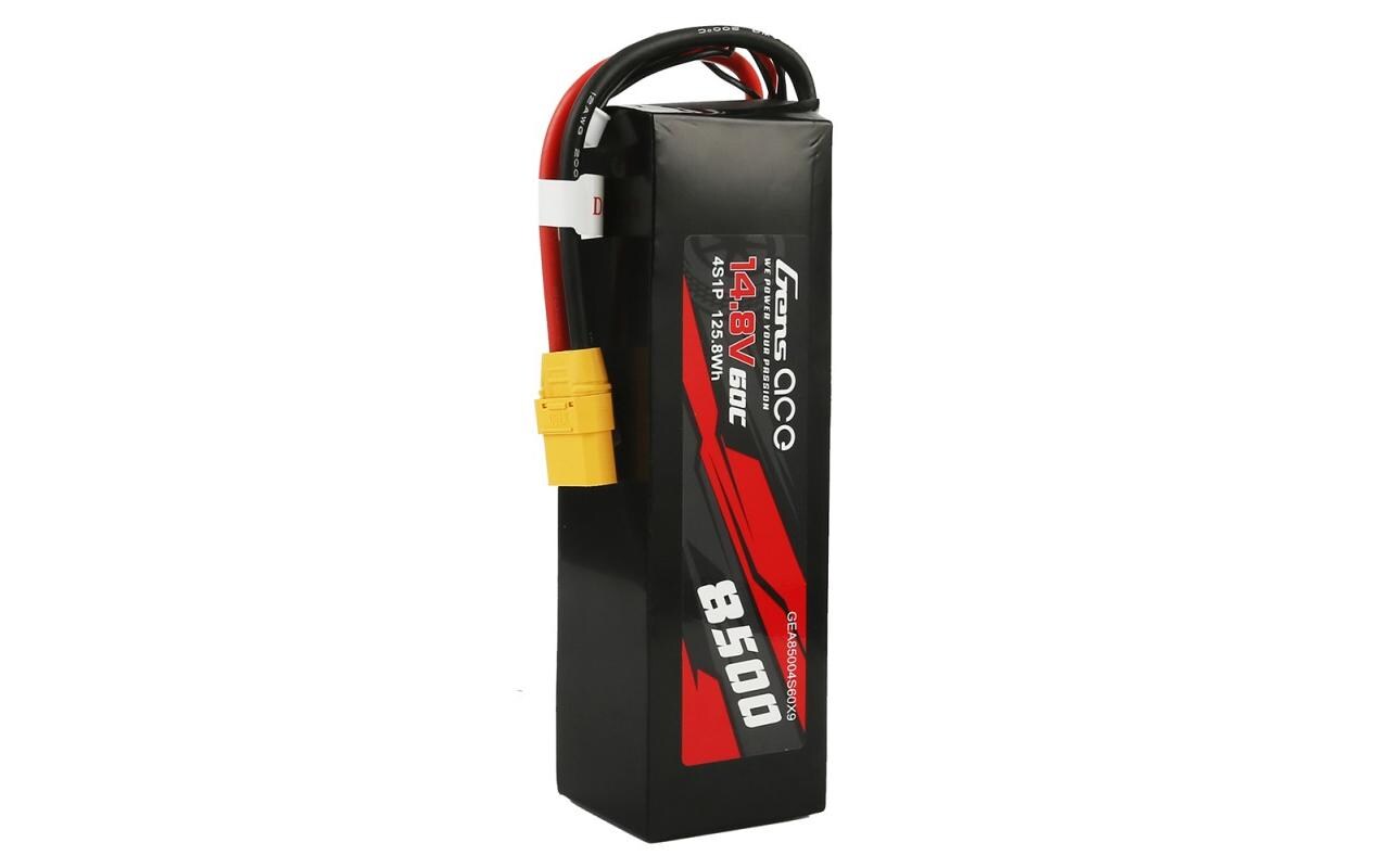RC-Akku LiPo 8500 mAh 14.8 V 60 C<br>Gens ace Bashing 4S LiPo Akku für RC Fahrzeuge mit XT90 Stecker