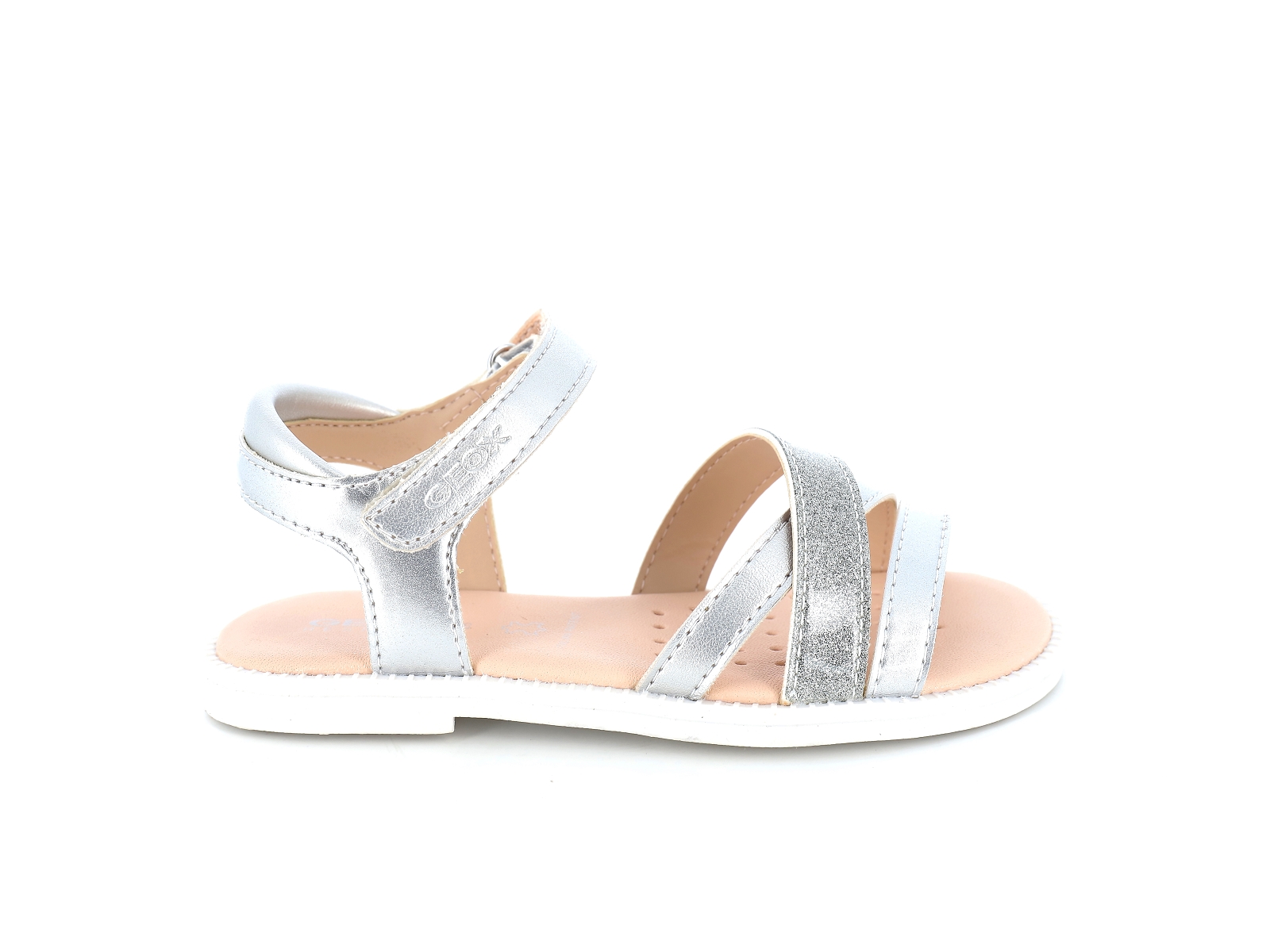 Geox-J KARLY GIRL-J5235D Cuir Argent