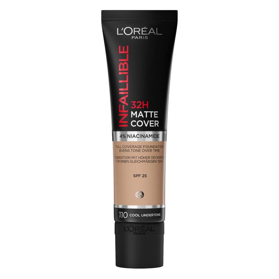 L'Oréal Paris Infaillible 32H Matte Cover Foundation 110 Cool Undertone 30ml