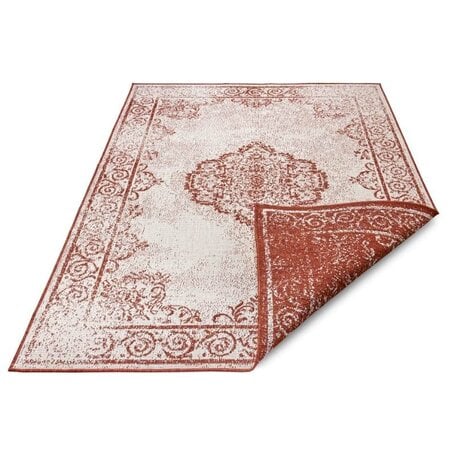 Dubbelzijdig vloerkleed Triomphe - Terra / Crème