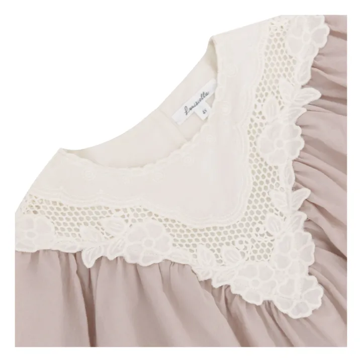Louisiella Robe Delia Brodée | Rose