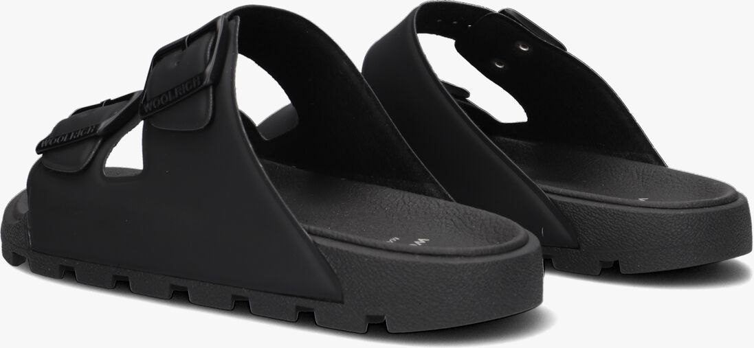 WOOLRICH zwarte woolrich slippers sandalo donna