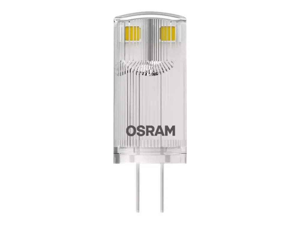 OSRAM PIN 10 - LED - form: T12 - G4 - 0.9 W (tilsvarende 10 W) - klasse F - varmt hvidt lys - 2700 K