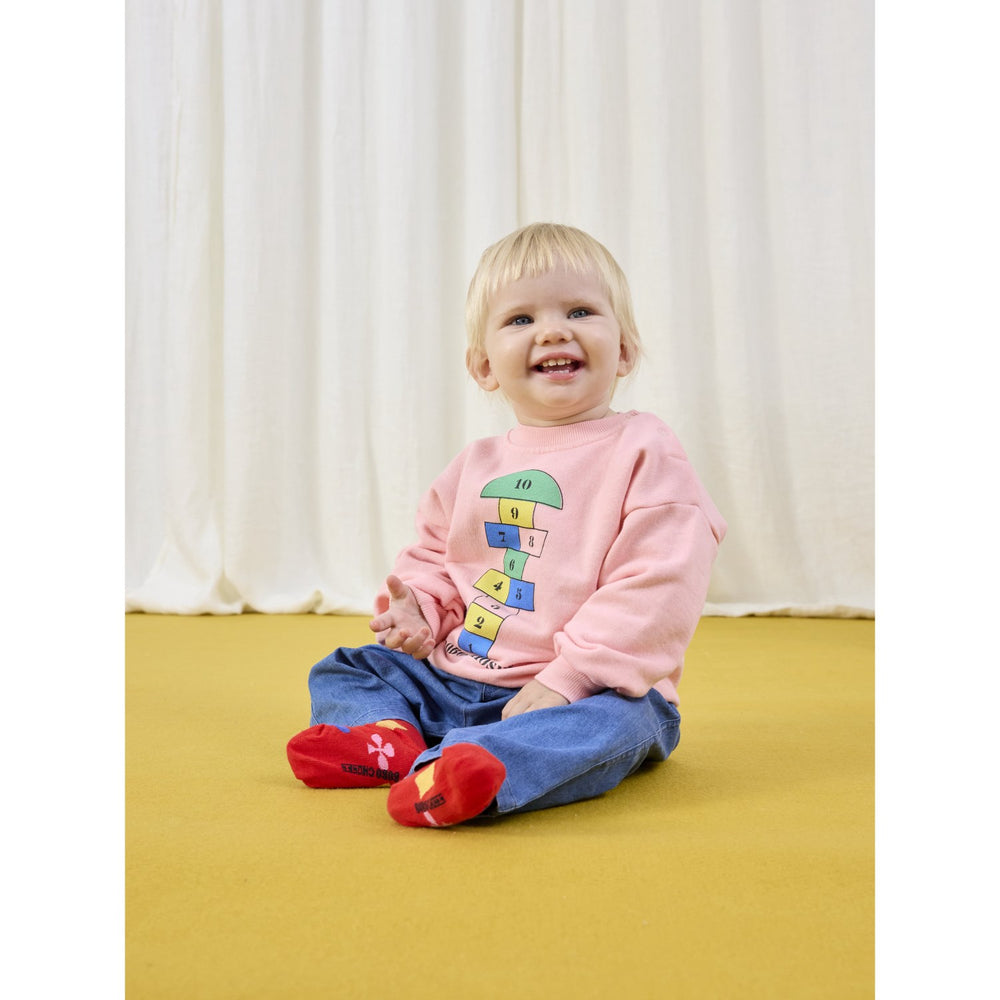 Køb Bobo Choses Navy Blue Roll The Dice Light Denim Bukser