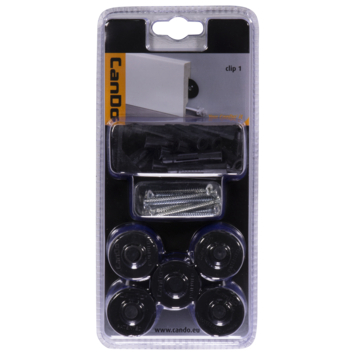 CanDo plintclips voor hoge muurplint 25 stuks